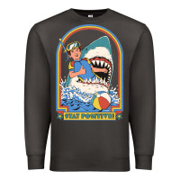 Smoke Stay Positive Classic Premium Sweatshirt - FloraArt