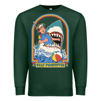 Sports Green Stay Positive Classic Premium Sweatshirt - FloraArt