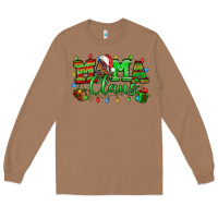 Toasted Coconut Mama claus christmas lights and gifts mother's day Long Sleeve Tee - HowdyJamesFarm