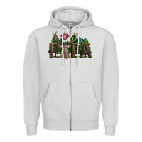 Dove Grey Western Papa Deer Hunting Zipper Hoodie - LillyAllenDesigns