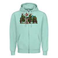 Seafoam Western Papa Deer Hunting Zipper Hoodie - LillyAllenDesigns