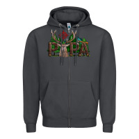 Smoke Western Papa Deer Hunting Zipper Hoodie - LillyAllenDesigns