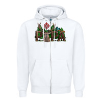 White Western Papa Deer Hunting Zipper Hoodie - LillyAllenDesigns