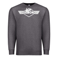 Charcoal Heather legs diamond Premium Sweatshirt - FloraArt