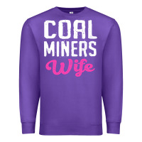 Purple coal miners wife t shirt Premium Sweatshirt - FloraArt