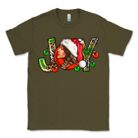 Army Green Joy with woman Classic Tee - NancyCooperArtShop