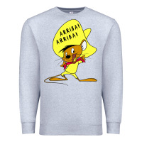 Heather Grey speedy gonzales arriba Premium Sweatshirt - FloraArt