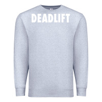 Heather Grey deadlift Premium Sweatshirt - FloraArt