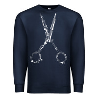 Navy Barber Hairdresser For Barbershop Owner Gift Haircut Stylist Premium Sweatshirt - trangStudio