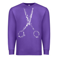 Purple Barber Hairdresser For Barbershop Owner Gift Haircut Stylist Premium Sweatshirt - trangStudio