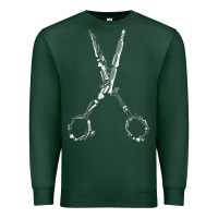 Sports Green Barber Hairdresser For Barbershop Owner Gift Haircut Stylist Premium Sweatshirt - trangStudio