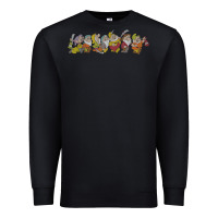 Black Snow White And The Seven Dwarfs Marching In Line Premium Sweatshirt - FloraArt