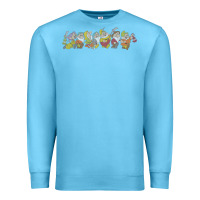Ocean Blue Snow White And The Seven Dwarfs Marching In Line Premium Sweatshirt - FloraArt