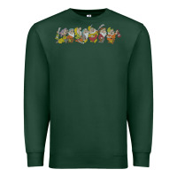 Sports Green Snow White And The Seven Dwarfs Marching In Line Premium Sweatshirt - FloraArt