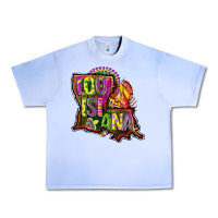 Grape Ice louisiana map Urban Heavy Tee - CowGirlArtShop