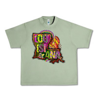 Oil Green louisiana map Urban Heavy Tee - CowGirlArtShop
