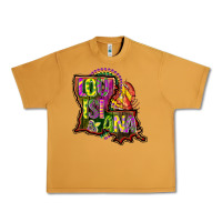 Peanut Butter louisiana map Urban Heavy Tee - CowGirlArtShop