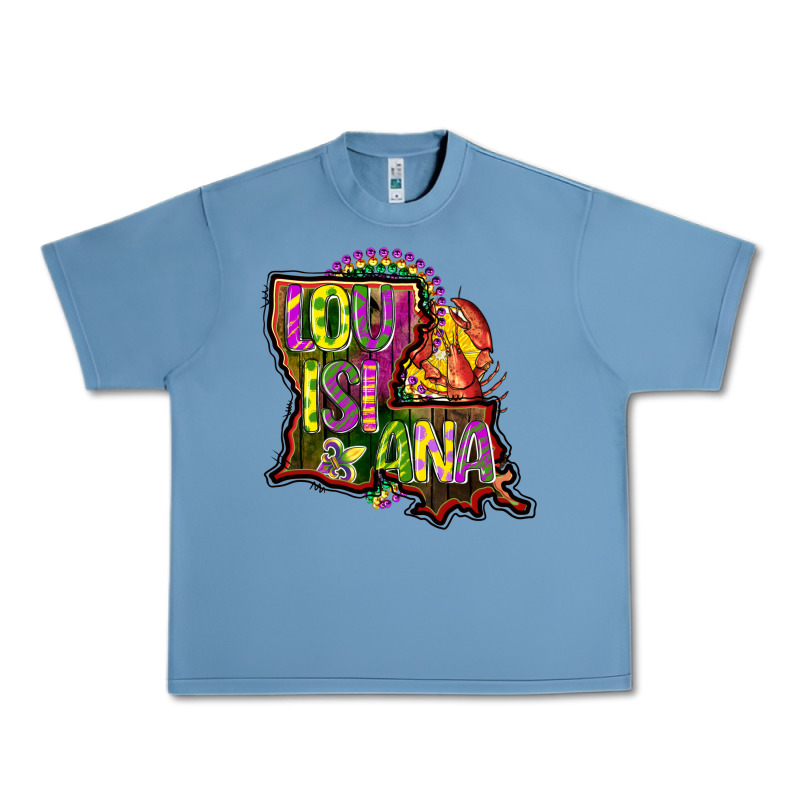 Louisiana Map Urban Heavy Tee by CowGirlArtShop | Teevron