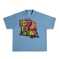 Pebble Blue louisiana map Urban Heavy Tee - CowGirlArtShop