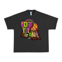 Pigment Black louisiana map Urban Heavy Tee - CowGirlArtShop