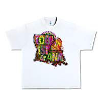White louisiana map Urban Heavy Tee - CowGirlArtShop