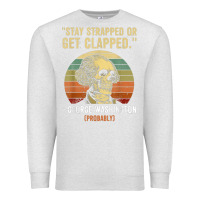 Oatmeal Heather stay strapped or get clapped george washington Premium Sweatshirt - FloraArt