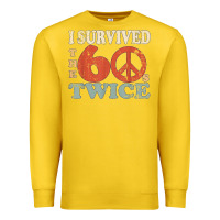 Lemon I Survived The Sixties 60s Twice Premium Sweatshirt - FloraArt