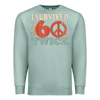 Seafoam I Survived The Sixties 60s Twice Premium Sweatshirt - FloraArt