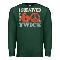 Sports Green I Survived The Sixties 60s Twice Premium Sweatshirt - FloraArt