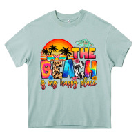 The Beach Is My Happy Place Heavy Core Tee | Teevron