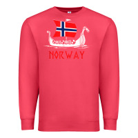 Cardinal boat norwegian flag norway viking ship norway Premium Sweatshirt - FloraArt