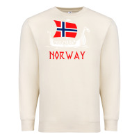 Sandshell boat norwegian flag norway viking ship norway Premium Sweatshirt - FloraArt