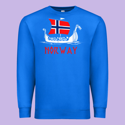 Boat Norwegian Flag Norway Viking Ship Norway Premium Sweatshirt Designed By Floraart