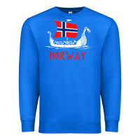 True Royal boat norwegian flag norway viking ship norway Premium Sweatshirt - FloraArt