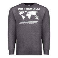 Charcoal Heather Seven Continents Shirt Premium Sweatshirt - FloraArt