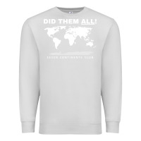 Dove Grey Seven Continents Shirt Premium Sweatshirt - FloraArt