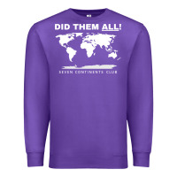 Purple Seven Continents Shirt Premium Sweatshirt - FloraArt