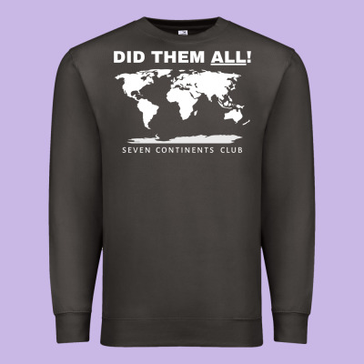 Seven Continents Shirt Premium Sweatshirt Designed By Floraart