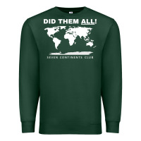 Sports Green Seven Continents Shirt Premium Sweatshirt - FloraArt