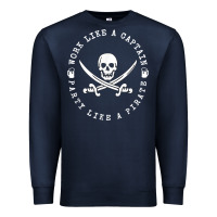 Navy Work like a captain party like a pirate Premium Sweatshirt - FloraArt