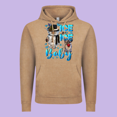 Ice Ice Baby Vintage Hoodie Designed By Cowgirlartshop