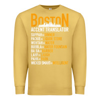 Antique Gold wicked smaht boston accent translator bostonians gifts shirt Premium Sweatshirt - FloraArt