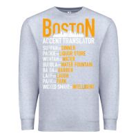 Heather Grey wicked smaht boston accent translator bostonians gifts shirt Premium Sweatshirt - FloraArt