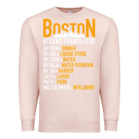 Pale Pink wicked smaht boston accent translator bostonians gifts shirt Premium Sweatshirt - FloraArt