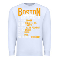 White wicked smaht boston accent translator bostonians gifts shirt Premium Sweatshirt - FloraArt
