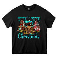 Black merry christmas Heavy Core Tee - JahusDesignShop