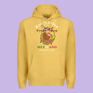 Logo For Rosys Saon Mexicano Premium Hoodie Designed By Cowhidedigitalart