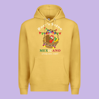Logo For Rosys Saon Mexicano Premium Hoodie Designed By Cowhidedigitalart