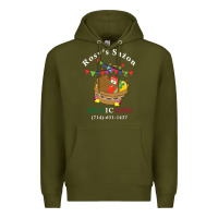 Army Green logo for rosys saon mexicano Premium Hoodie - CowhideDigitalArt