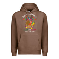 Chestnut logo for rosys saon mexicano Premium Hoodie - CowhideDigitalArt